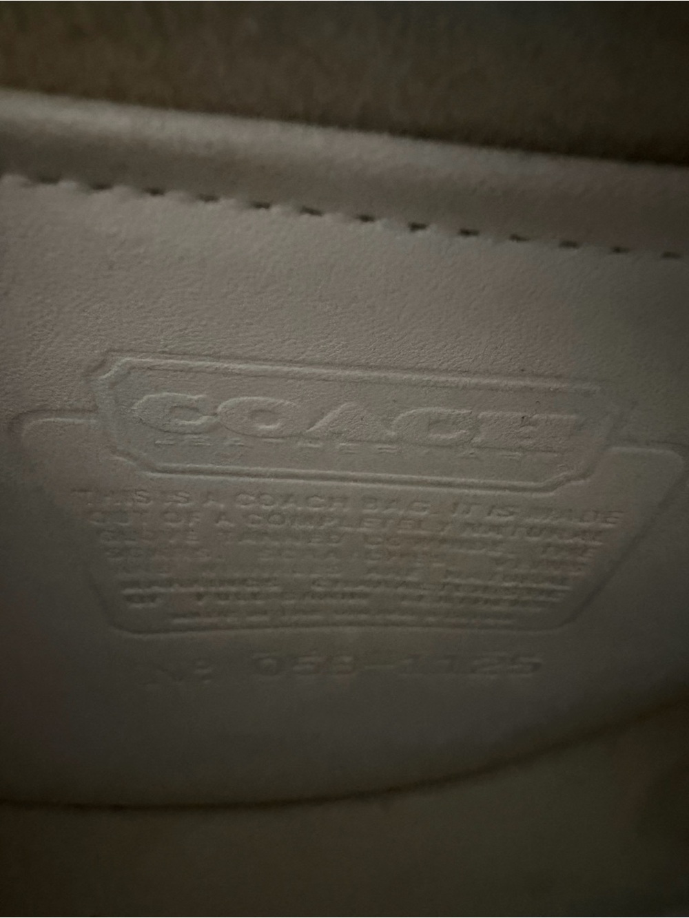Coach Cream Crossbody Saddle Bag with Gold Hardware - Picture 7 of 7
